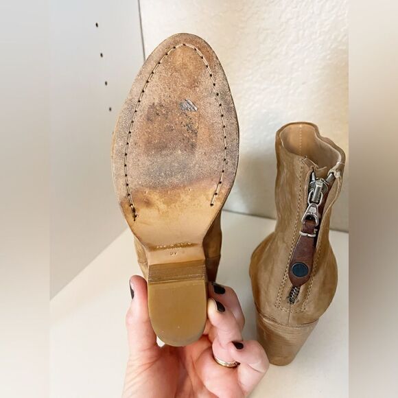 Rag & Bone Classic Newbury style ankle boots in tan size 37 - Picture 5 of 11